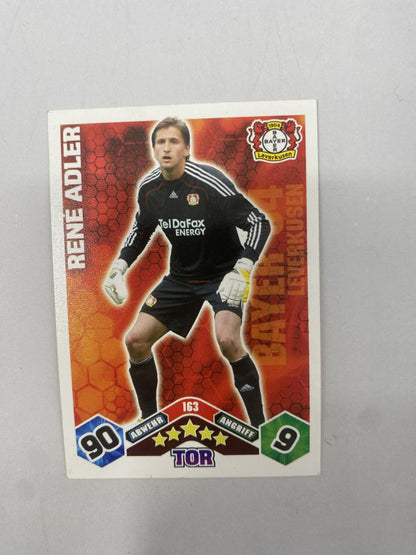 Kapitänsbinde René Adler signiert im Rahmen Bayer Leverkusen Autogramm