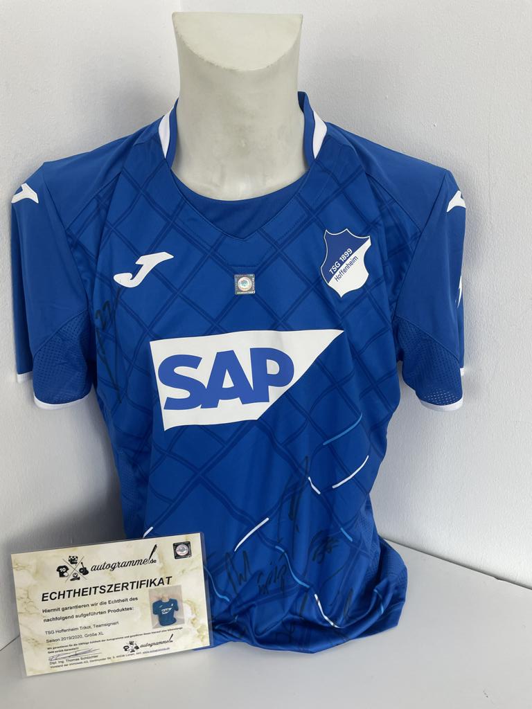 TSG Hoffenheim Trikot 2019/2020 Teamsigniert Autogramm Bundesliga Joma TSG XL