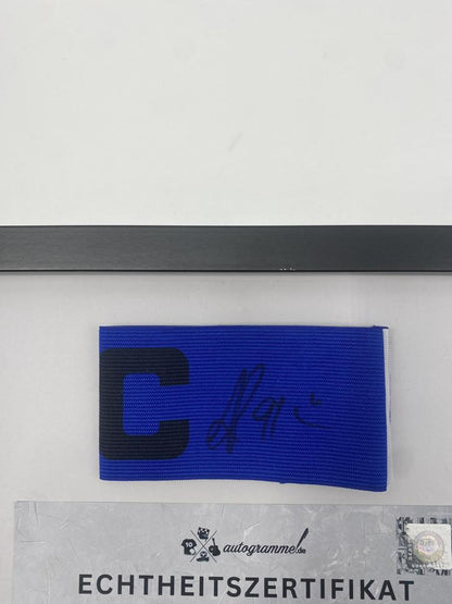 Kapitänsbinde Alexander Lacazette signiert im Rahmen Frankreich COA Autogramm