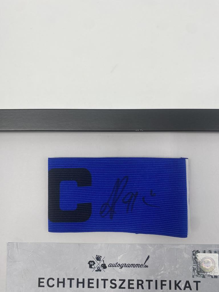 Kapitänsbinde Alexander Lacazette signiert im Rahmen Frankreich COA Autogramm