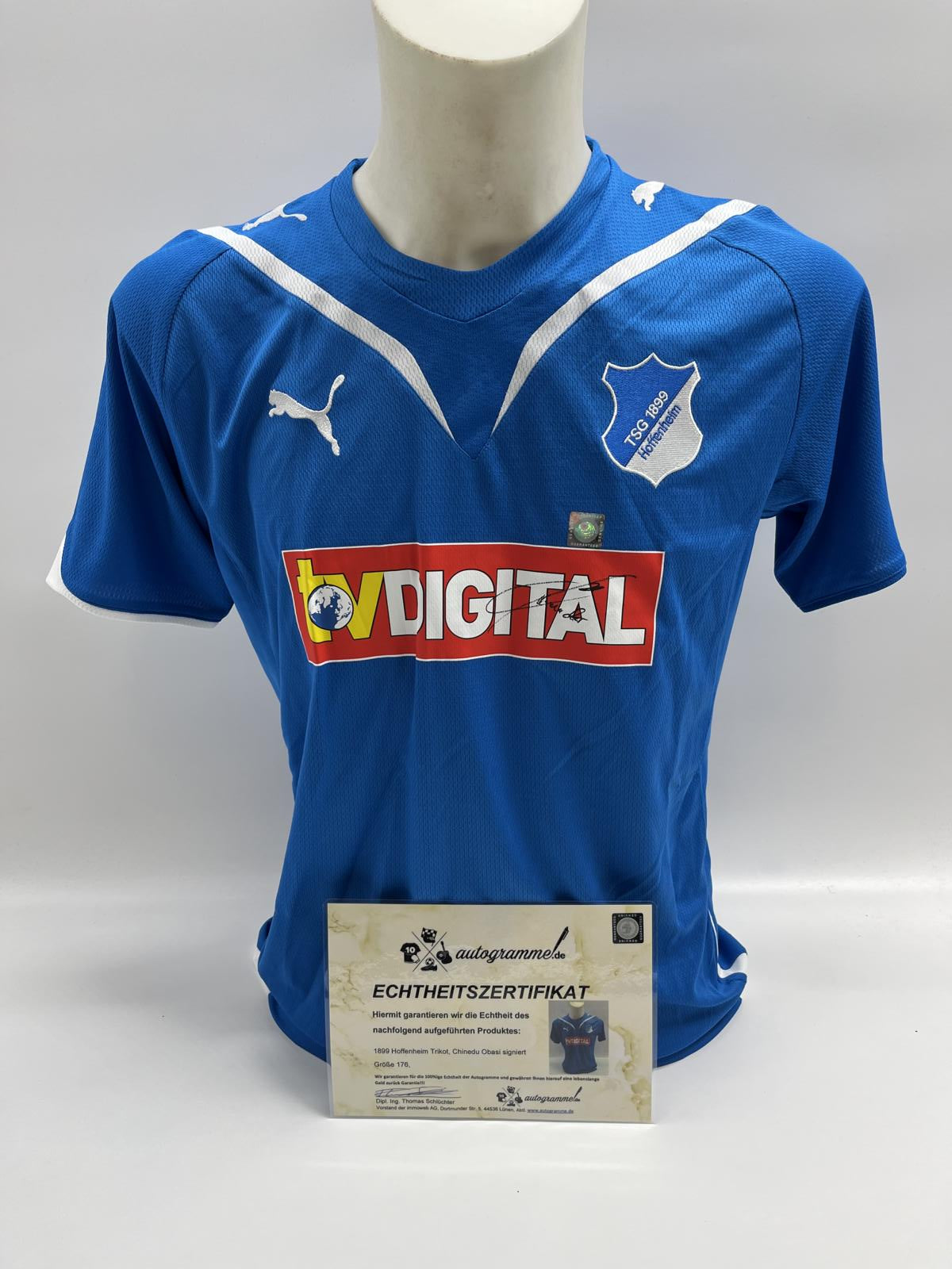 TSG 1899 Hoffenheim jersey chinedu obasi signed autographs bundesliga football puma 176