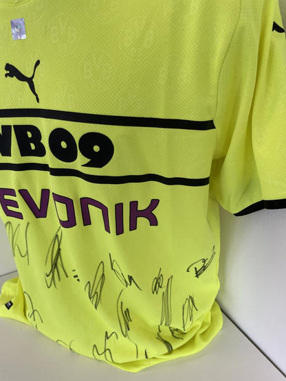 BVB Trikot 2021/2022 team signed Borussia Dortmund Coa Neu Puma XL