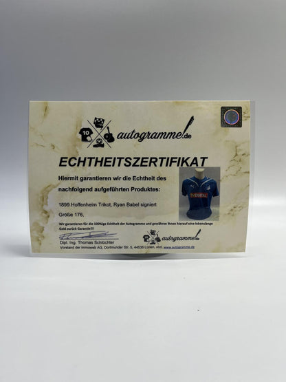 TSG 1899 Hoffenheim jersey ryan babel signed autographs bundesliga football puma 176