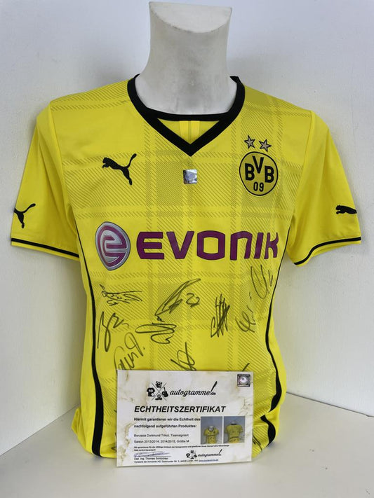 BVB Trikot 2013/2014 Teamsigniert Borussia Dortmund COA Puma M