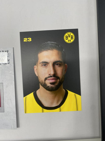 Captain's armband signed by Emre Can in a Borussia Dortmund COA frame