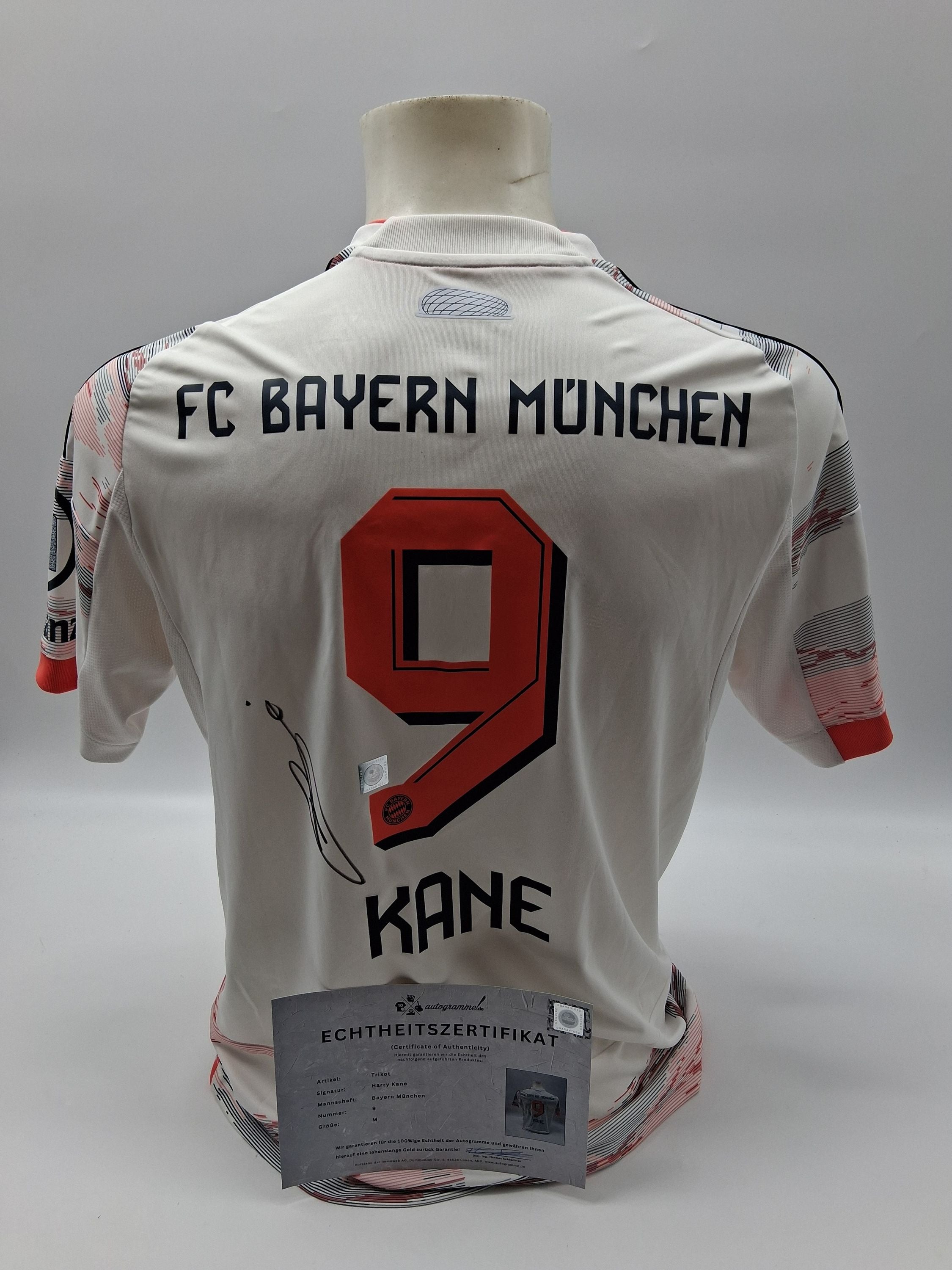 Bayern München Trikot Harry Kane signiert Autogramm Adidas COA M