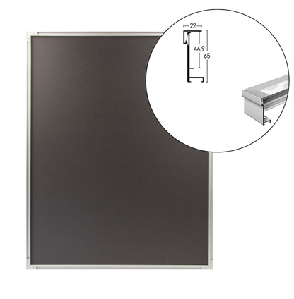 Aluminium Nielsen Trikotrahmen 70cm x 90cm silber