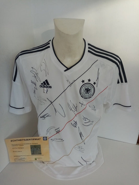 Deutschland Trikot EM 2012 Teamsigniert COA Autogramm Fußball DFB Adidas Neu M