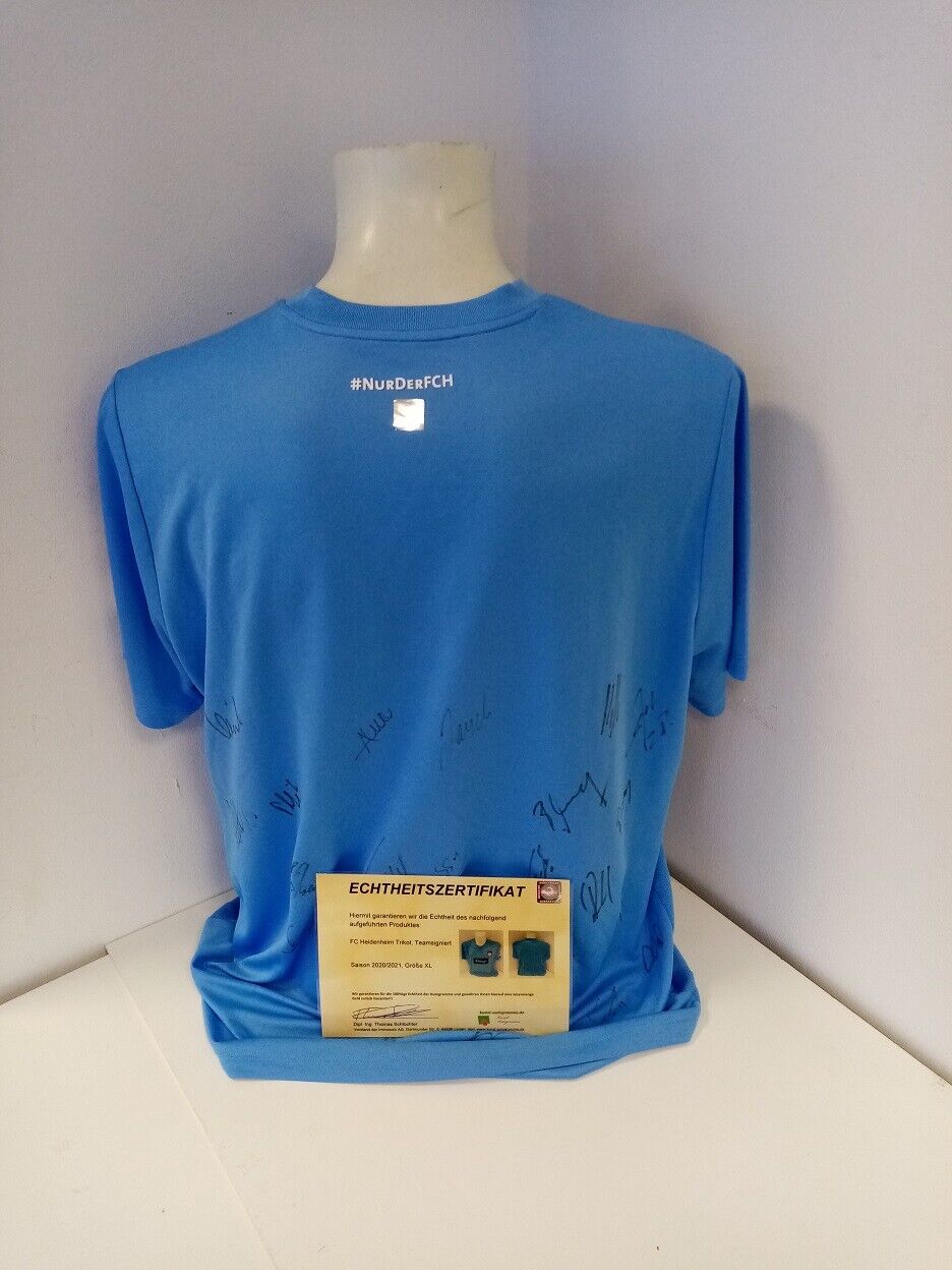 FC Heidenheim jersey 20/21 team signed soccer autograph signature nike XL