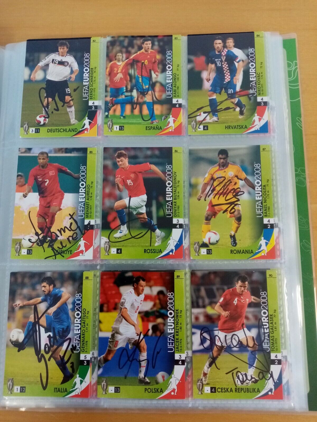 166 signed Trading Cards Euro 2008 Football, Panini, Collecting, Cards Autograph