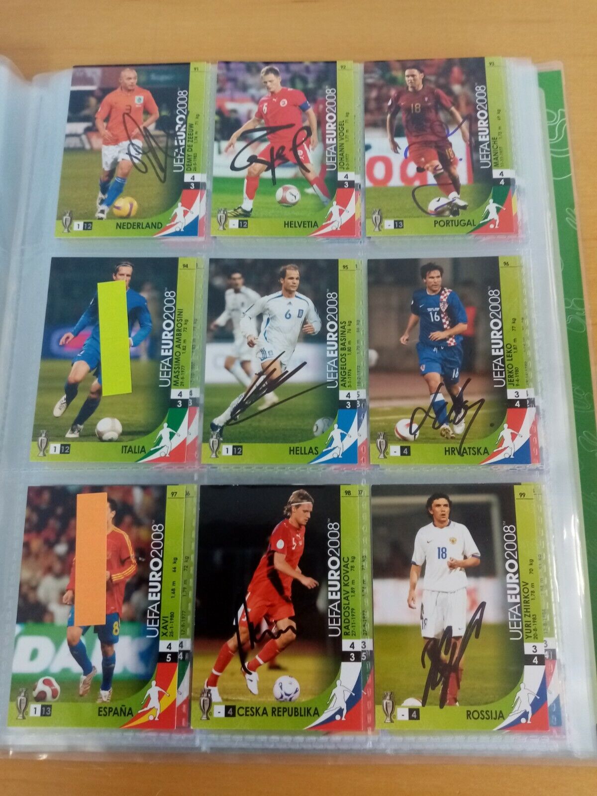 166 signed Trading Cards Euro 2008 Football, Panini, Collecting, Cards Autograph