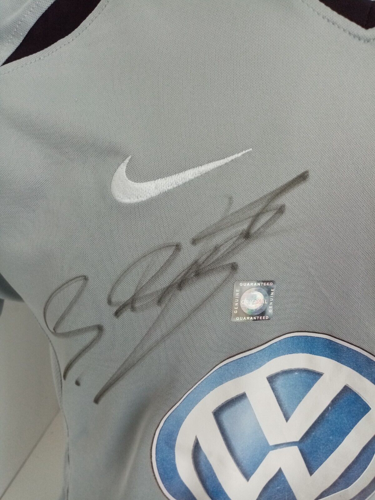 VFL Wolfsburg Shirt Stefan Schnoor signed football autograph jersey Nike S