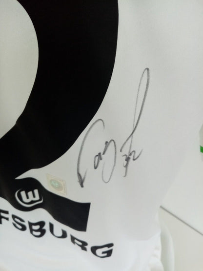 VfL Wolfsburg jersey fagner signed autograph bundesliga football adidas XL