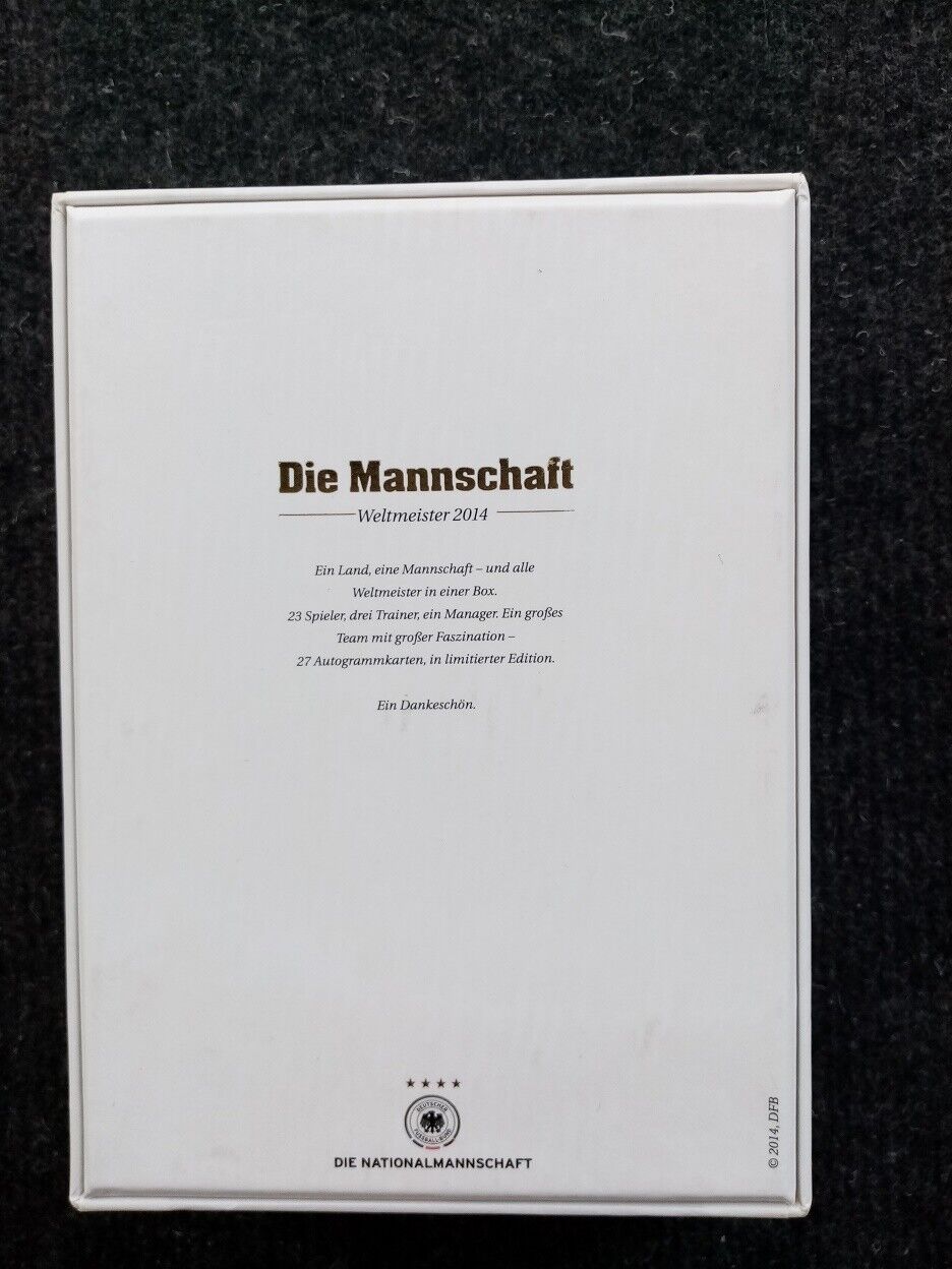 Limited, limited edition DFB autograph card box rare !!, gold, empty box, collect