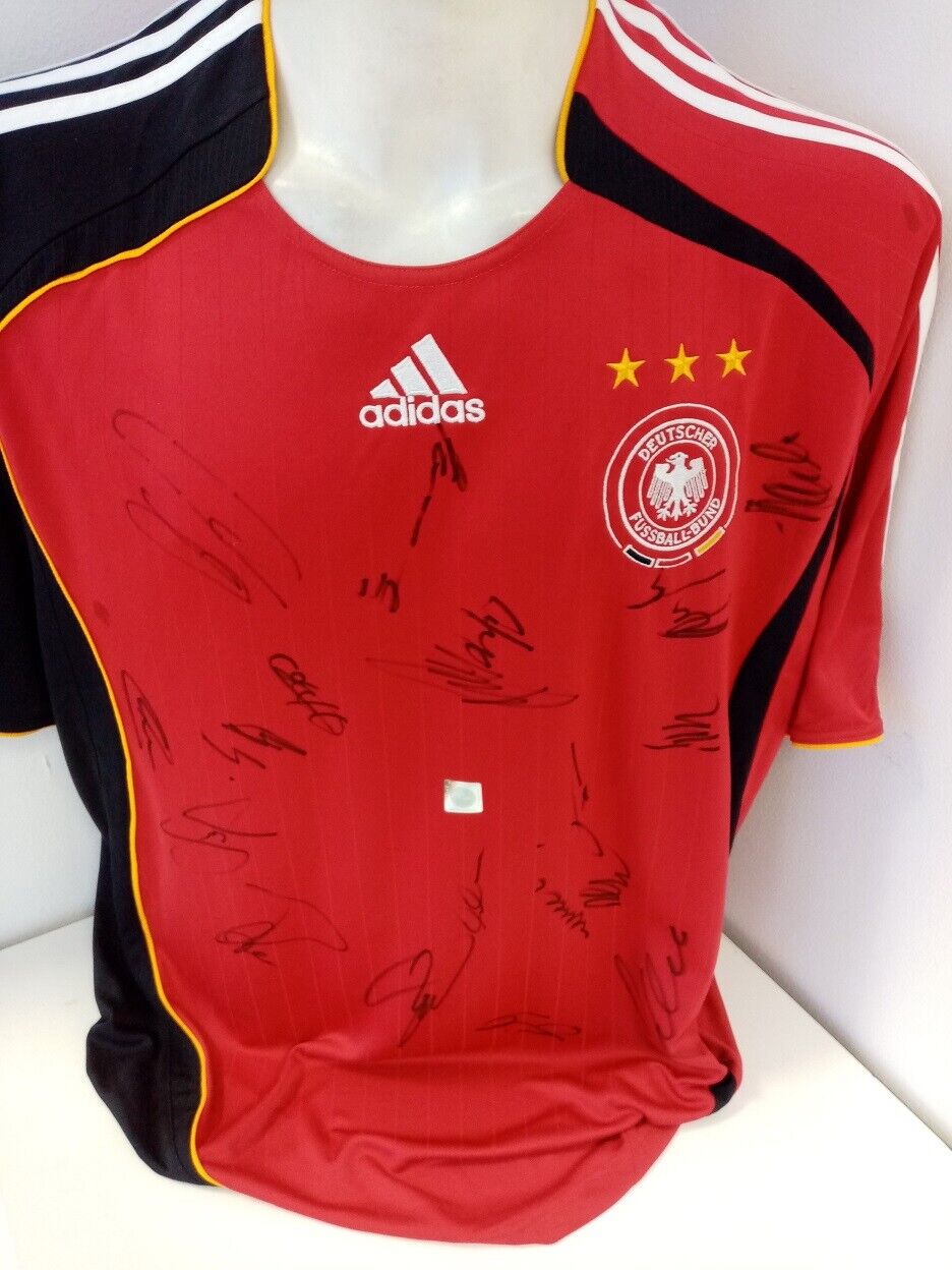 Germany Jersey World Cup 2006 Team Signed Autograph Football DFB Adidas COA XL