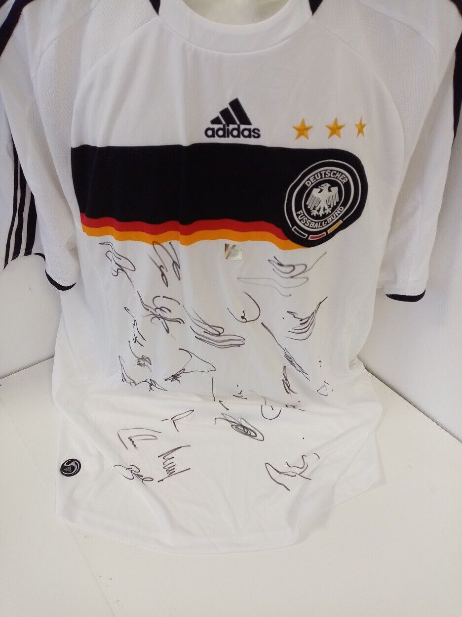 Deutschland Trikot EM 2008 Teamsigniert Euro Autogramm Fußball DFB Adidas XXL