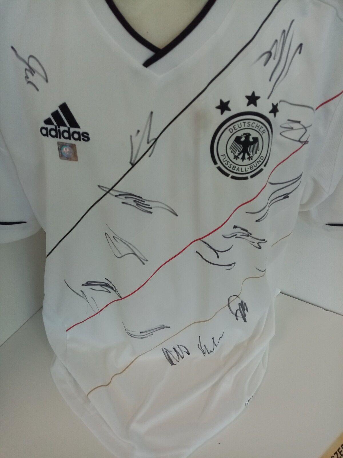 Deutschland Trikot EM 2012 Teamsigniert Autogramm Fußball DFB Euro Adidas COA XL