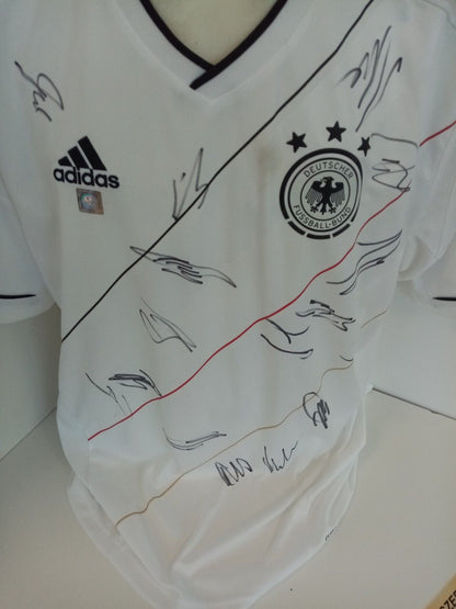 Germany jersey EM 2012 team signed autograph football DFB Euro Adidas Coa XL