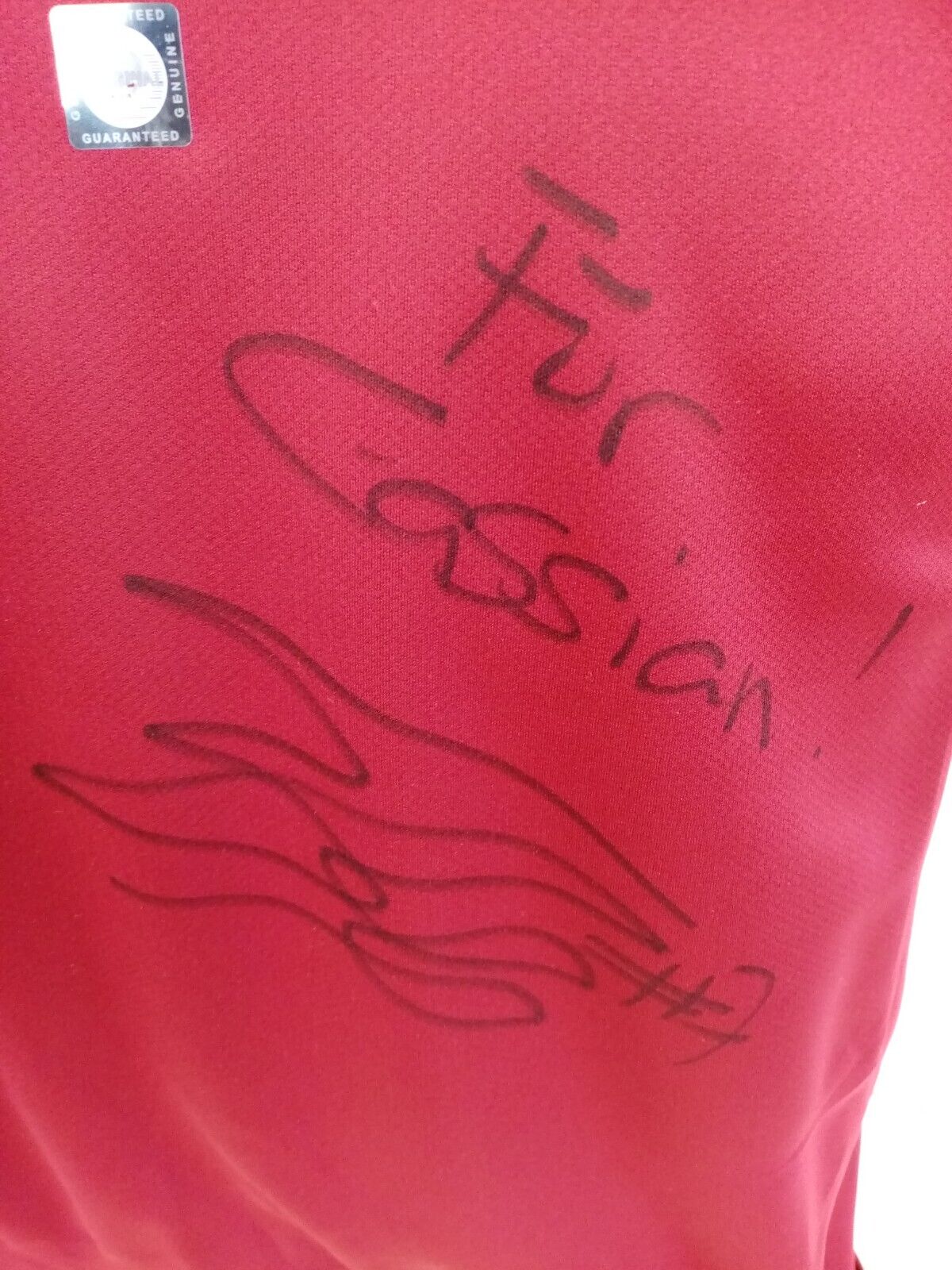 Hannover 96 jersey Edgar Prib signed + dedication autograph Bundesliga football S