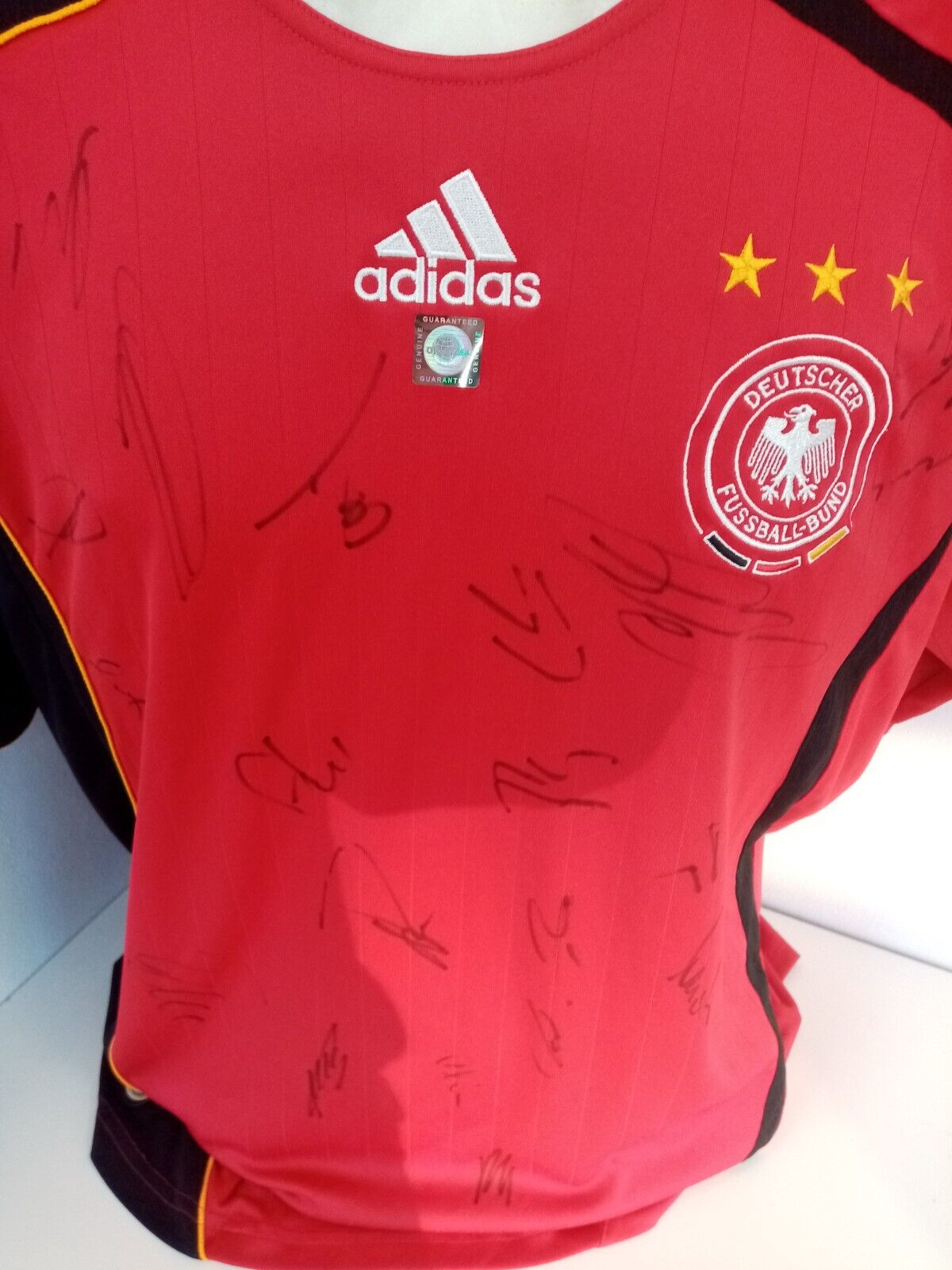 Germany Jersey World Cup 2006 Team Signed Autograph Football DFB Adidas COA L