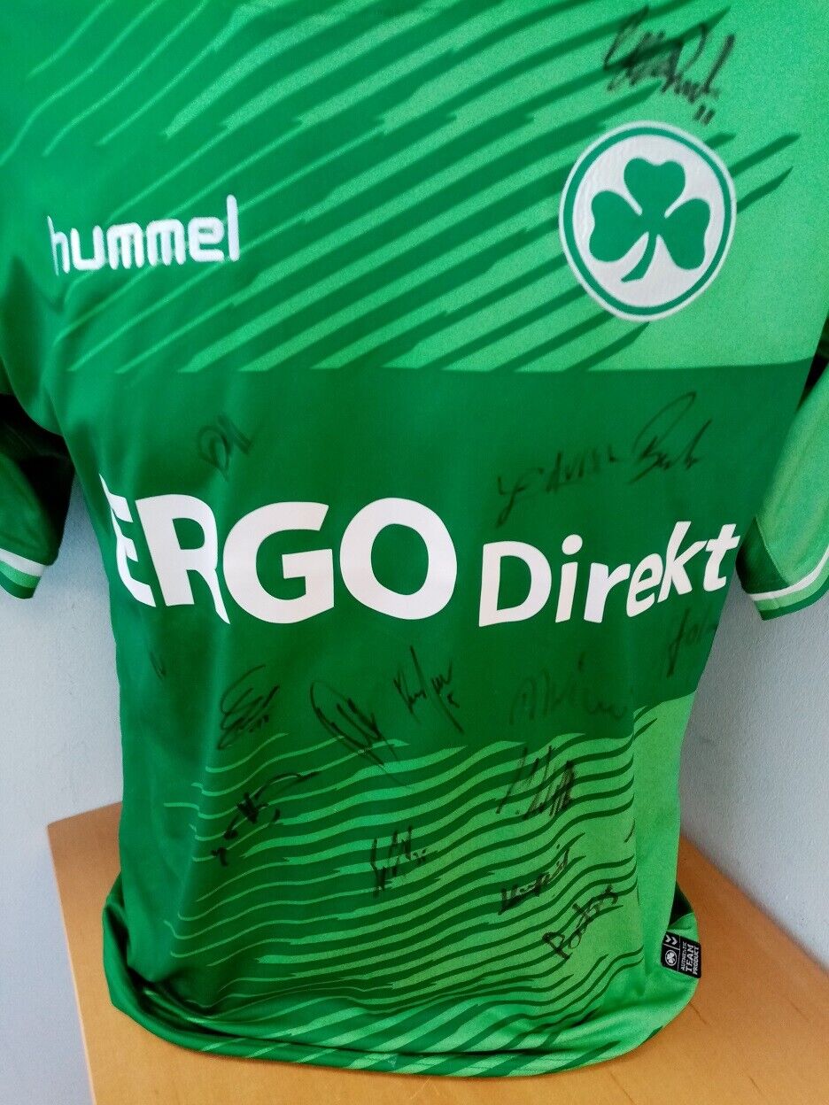 Greuther Fürth Jersey 2016/2017 Team Signed Autograph Football Hummel Size S