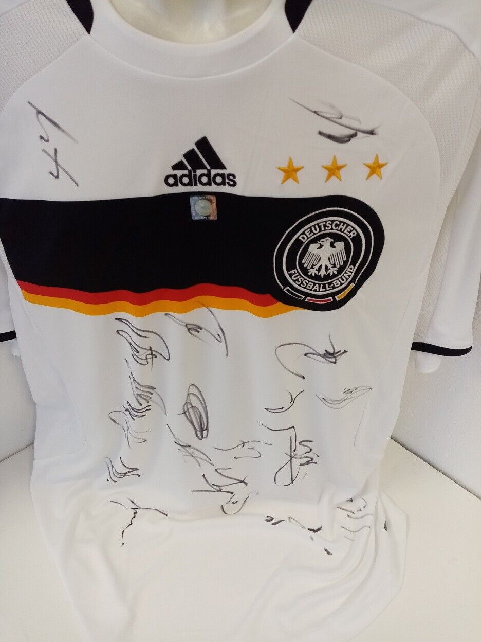 Deutschland Trikot EM 2008 Teamsigniert Euro Autogramm Fußball DFB Adidas Neu XL