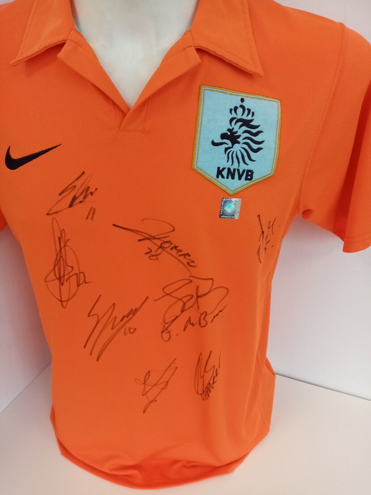 Netherlands Jersey Signed Holland Autograph Football COA Signature Nike S