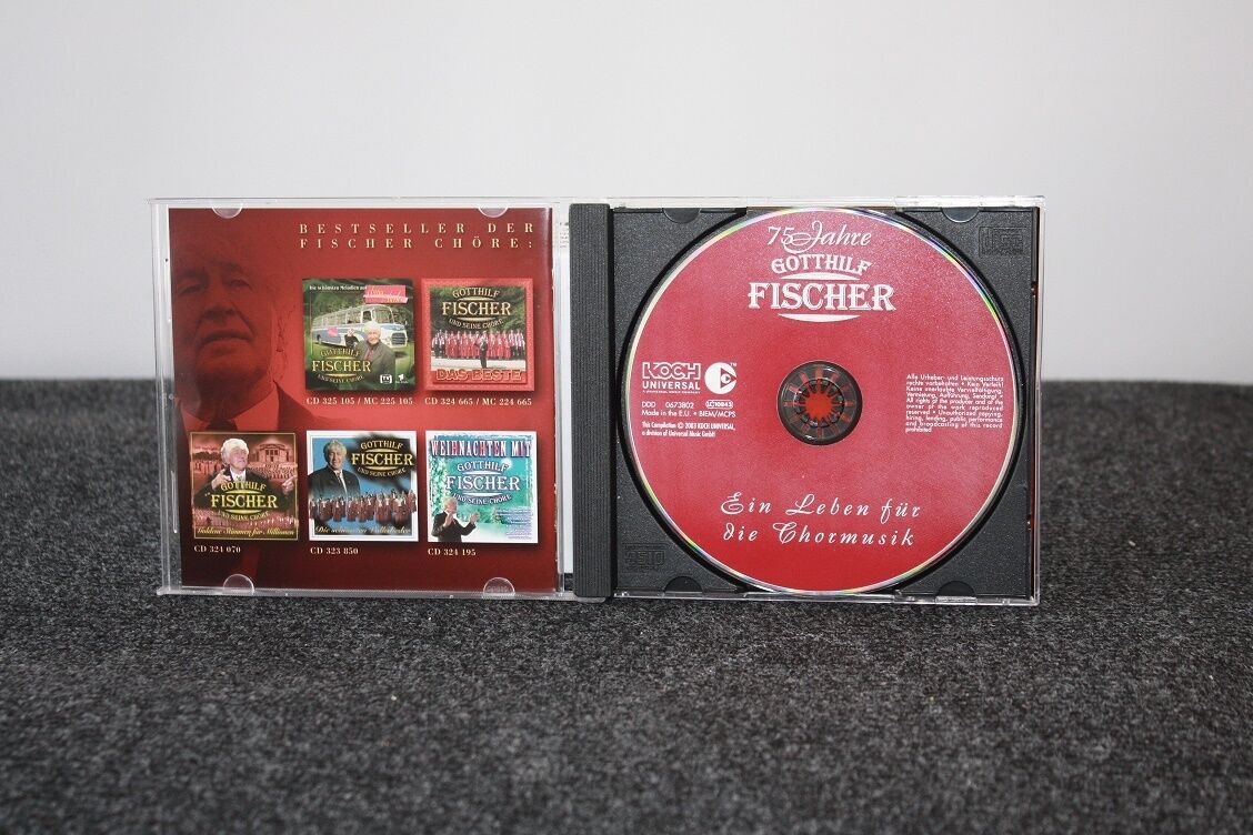 CD, Gotthilf Fischer signed, 75 years, anniversary edition, autograph, music