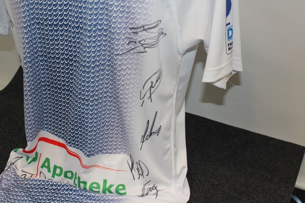 HSV handball jersey, team signed, DKB Handball Bundesliga, new, autograph size L