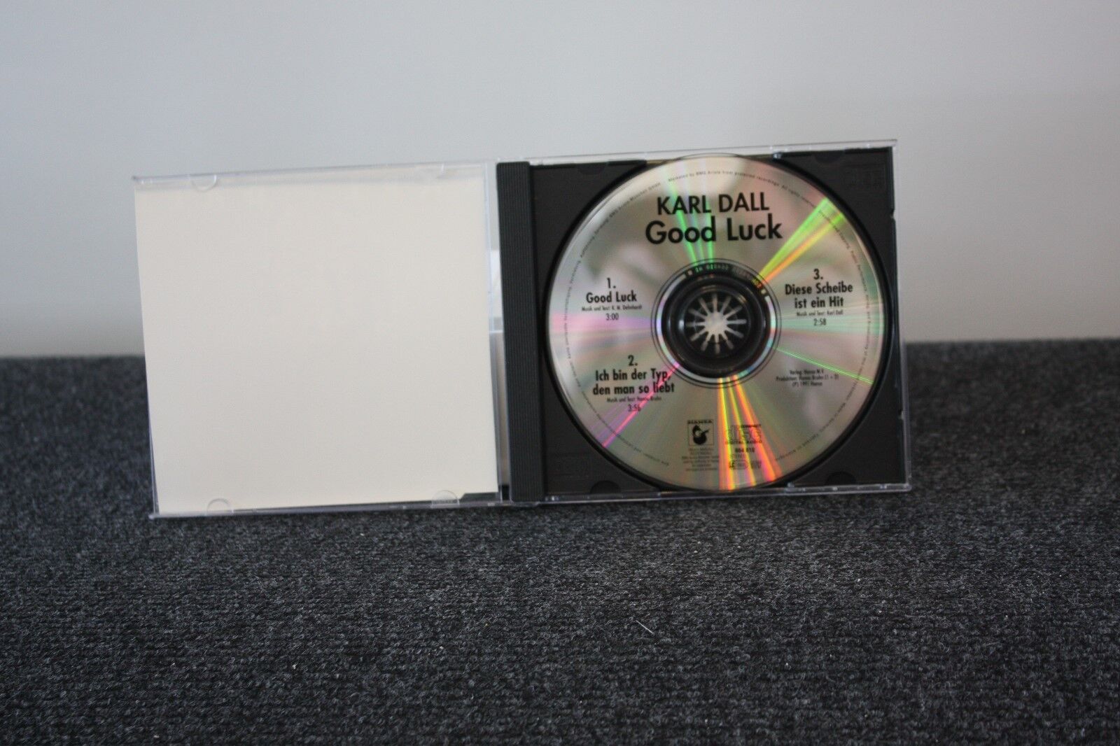 CD, Karl Dall Signed, Good Luck, Music, Autogram, Singing, Song, Television