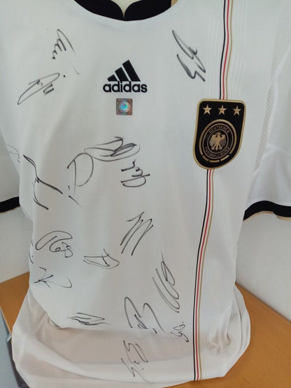 Germany jersey World Cup 2010 team signed autograph football DFB adidas size XL
