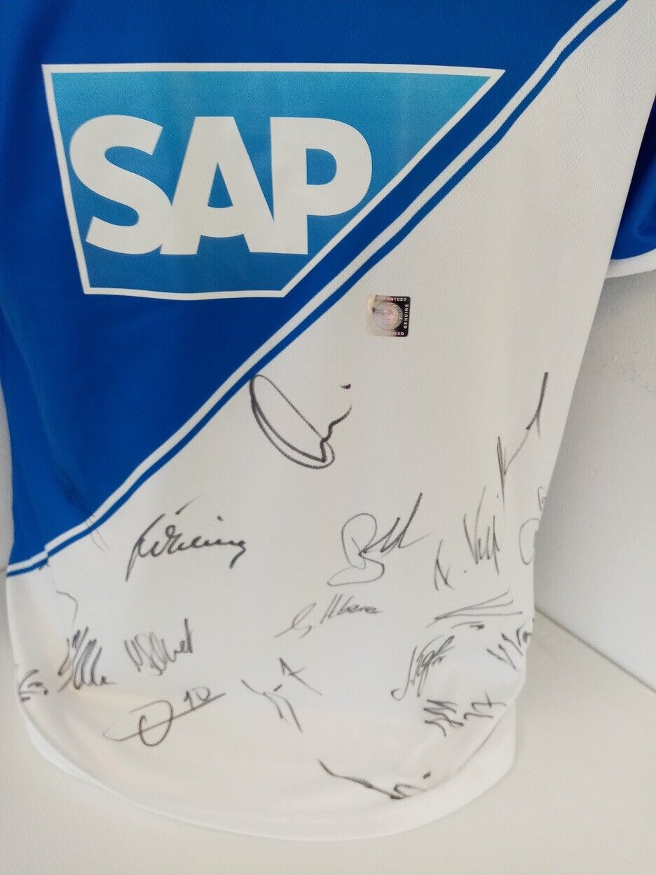 1899 Hoffenheim Jersey 14/15 Team Signed Autograph Football Bundesliga Lotto M