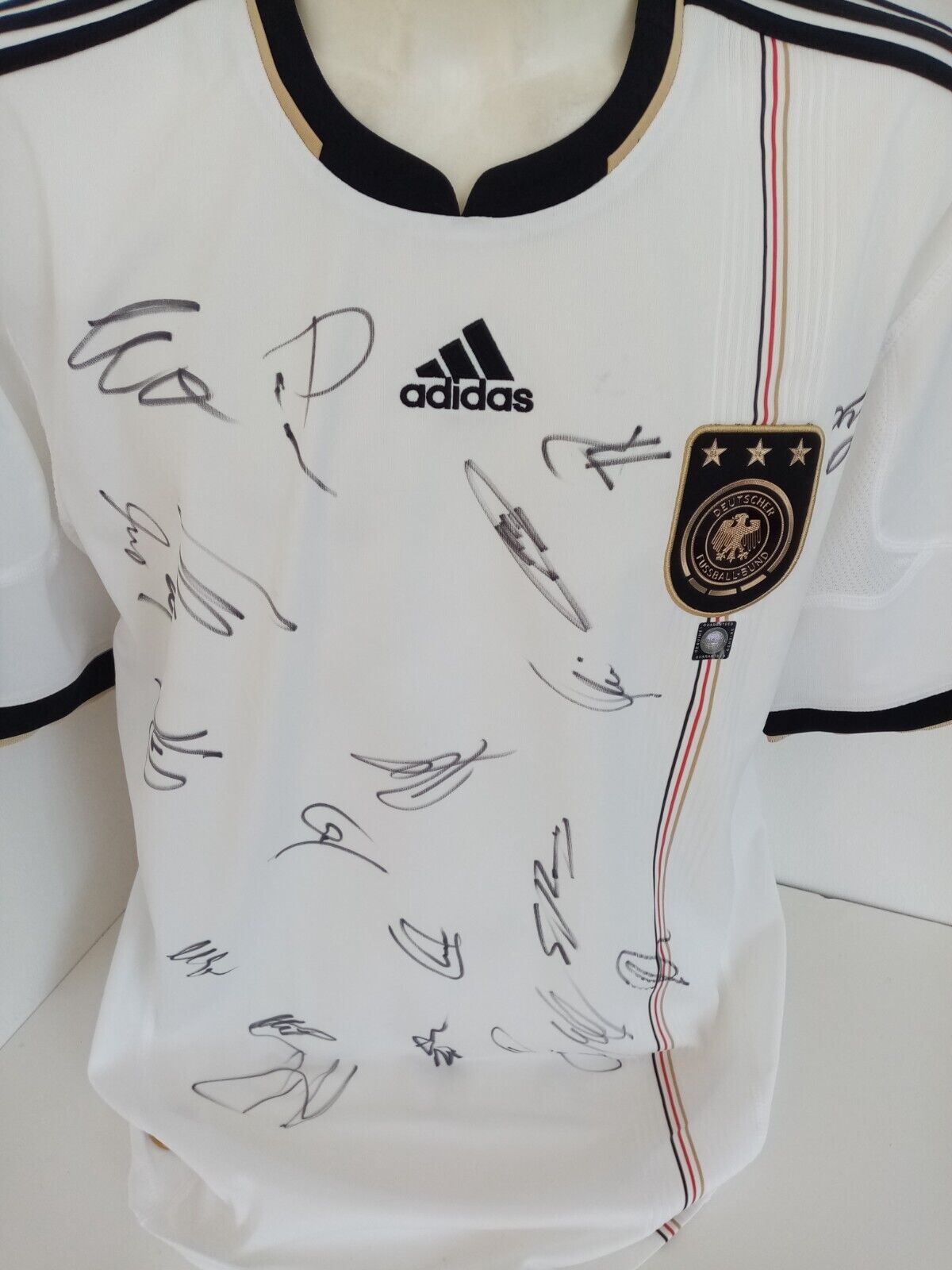 Germany jersey World Cup 2010 team signed DFB football autograph adidas new XL