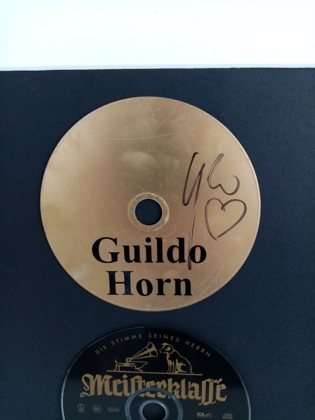 CD / Blank Guildo Horn signed with album in frame autograph music hits