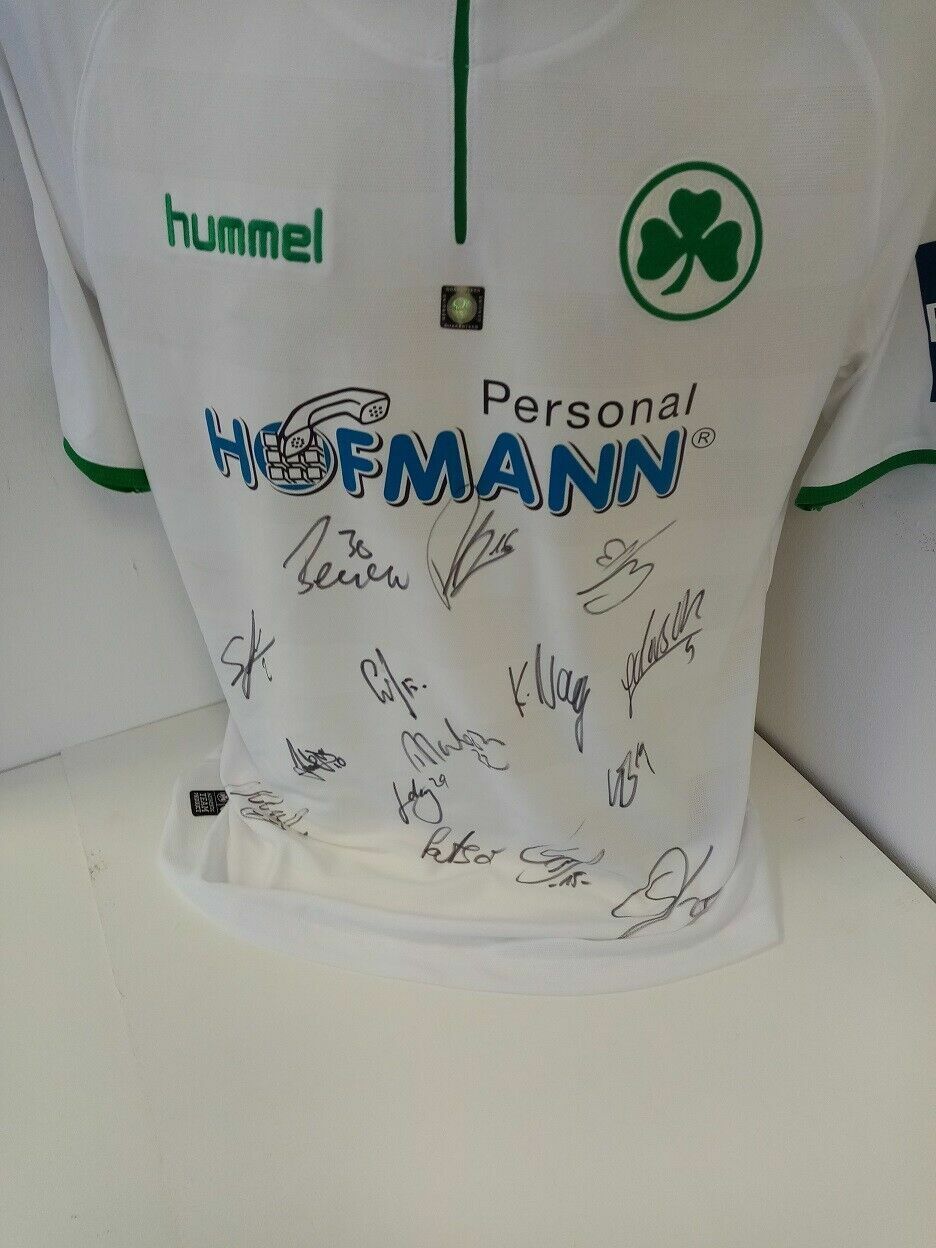 Greuther Fürth Trikot 2017/2018 Teamsigniert Autogramm Unterschrift Hummel XL