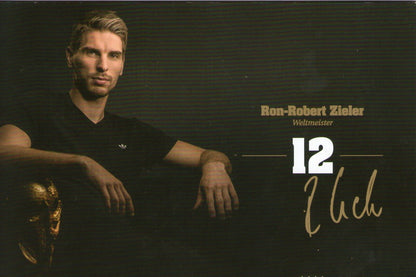 Limited, limited edition DFB autograph card! Ron-Robert Zieler !! Rare !!, gold