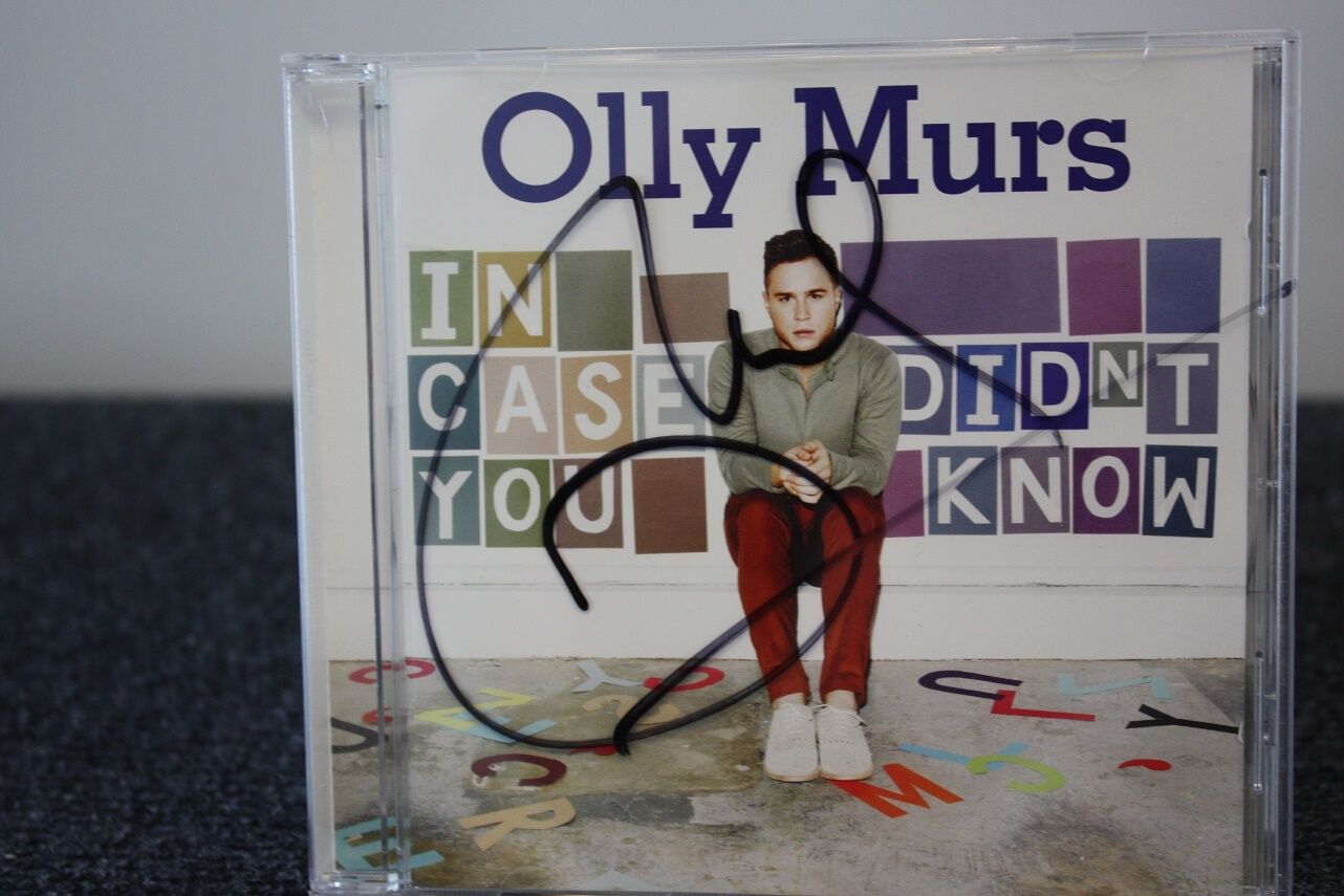 CD, Olly Murs signed, IN CASE DIDNT YOU KNOW, music, autograph, charts, singer