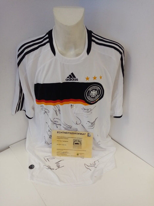 Deutschland Trikot EM 2008 Teamsigniert Euro Autogramm Fußball DFB Adidas XXL