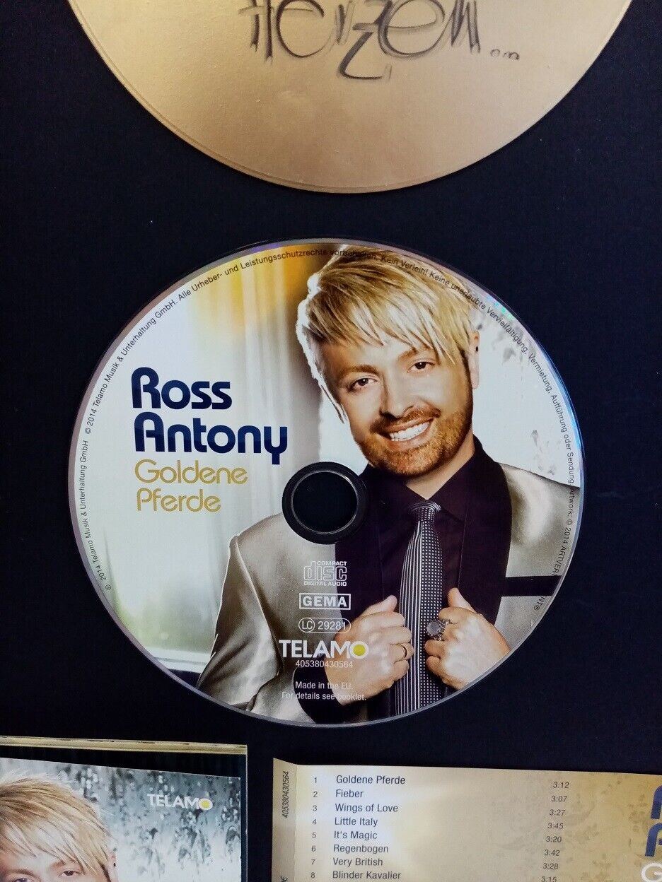 CD / Blank Ross Antony signed with album in frame Autograph Music New Charts