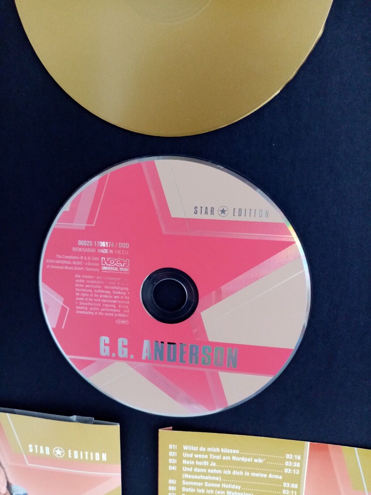 CD / Rohling G. G. Anderson signed + album as part of autograph music Schlager