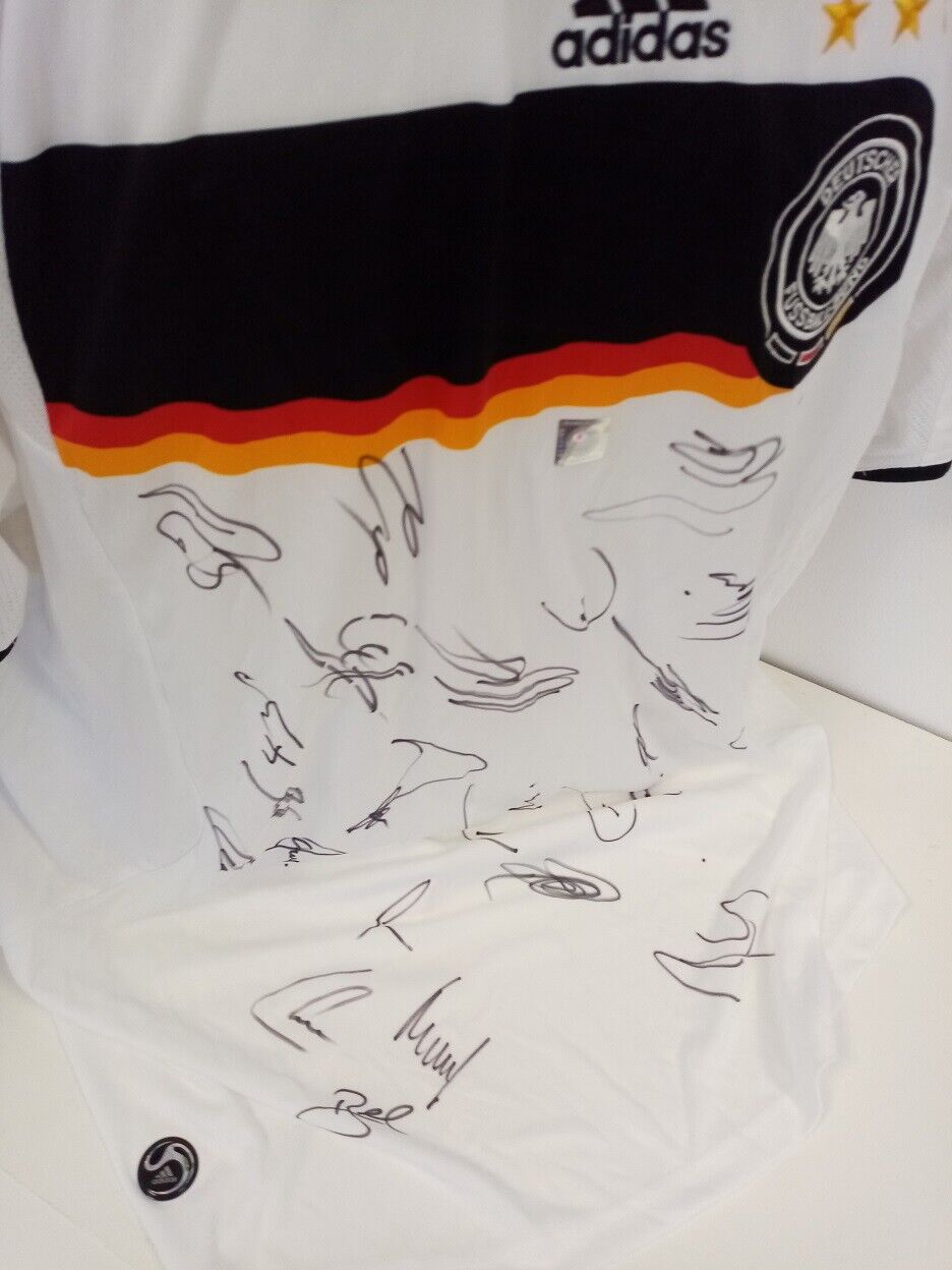 Deutschland Trikot EM 2008 Teamsigniert Euro Autogramm Fußball DFB Adidas XXL