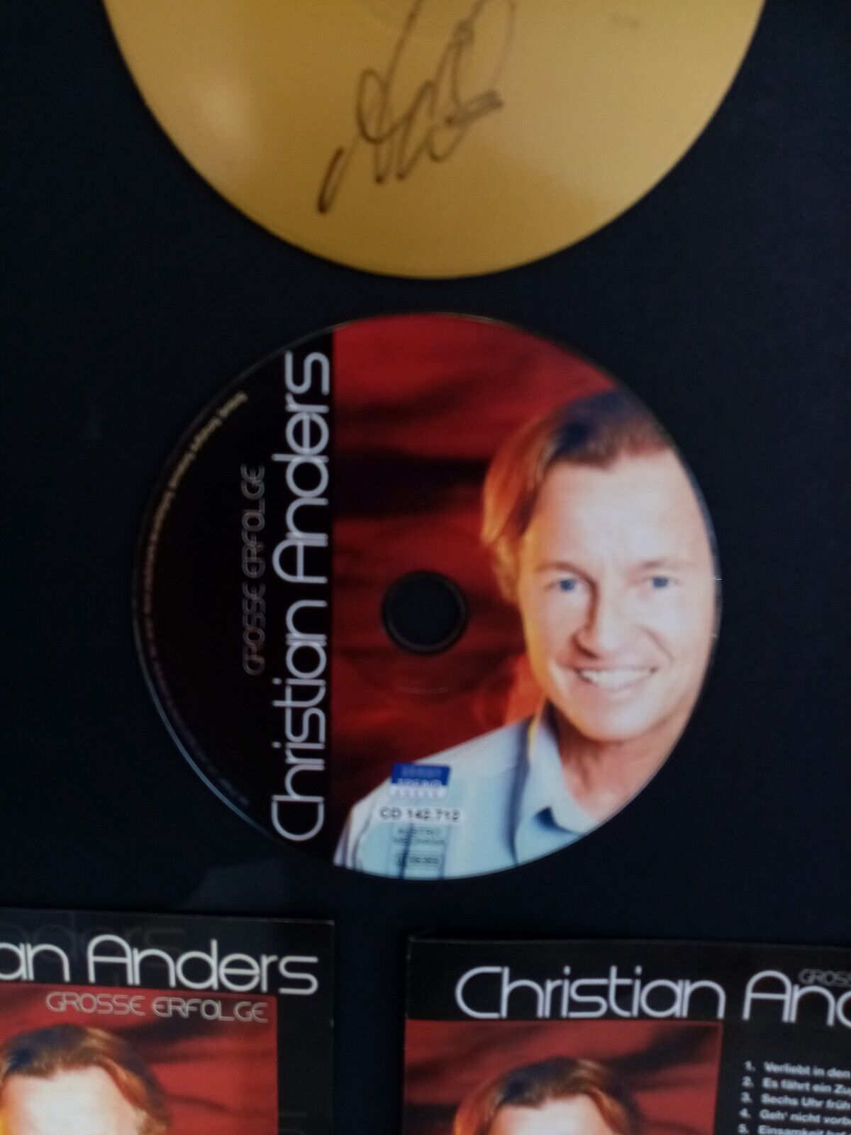 CD / Blank Christian Anders signed with album in frame Autograph New Music