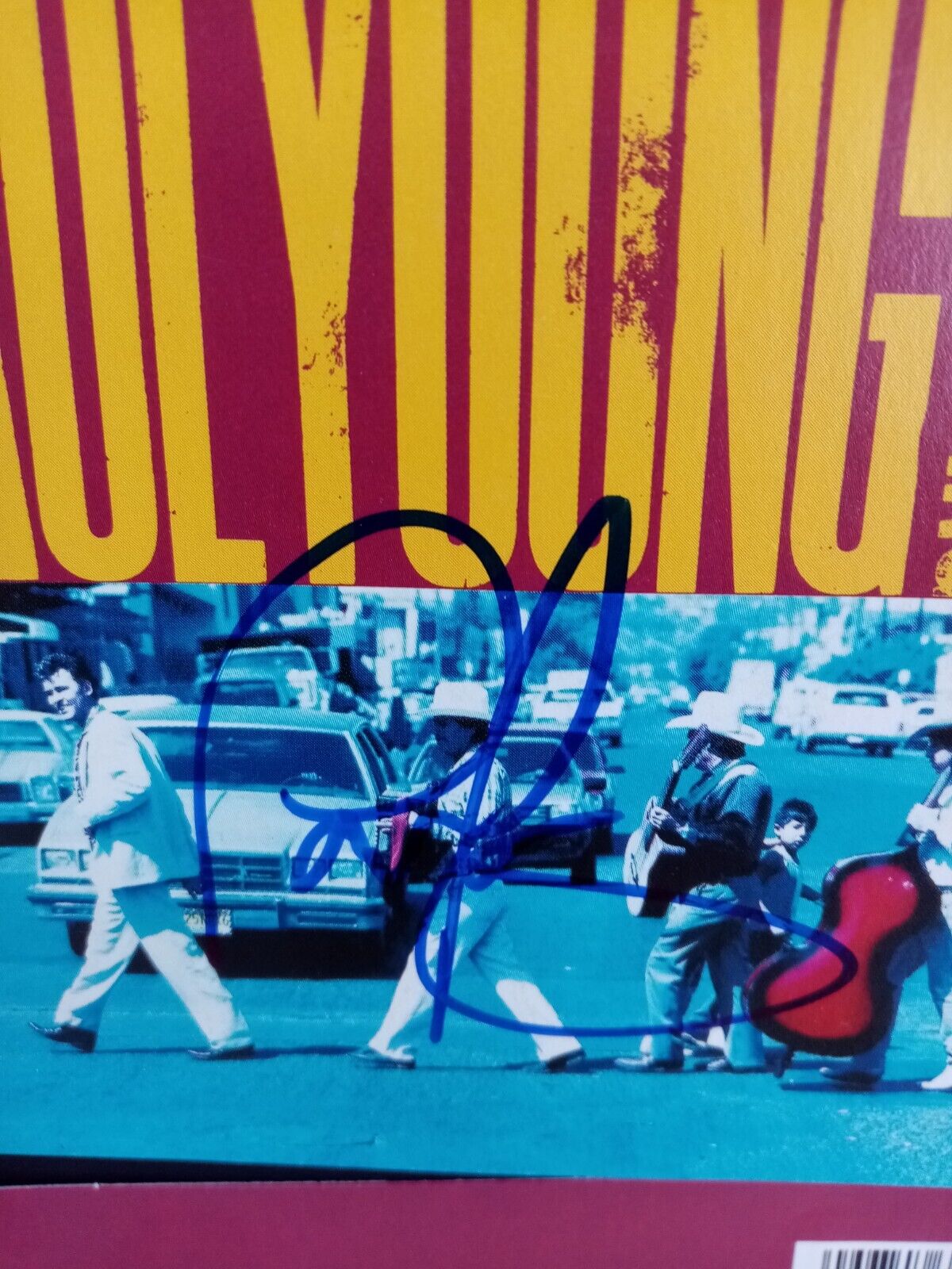 CD Cover Paul Young signed with album in frame autograph signature music