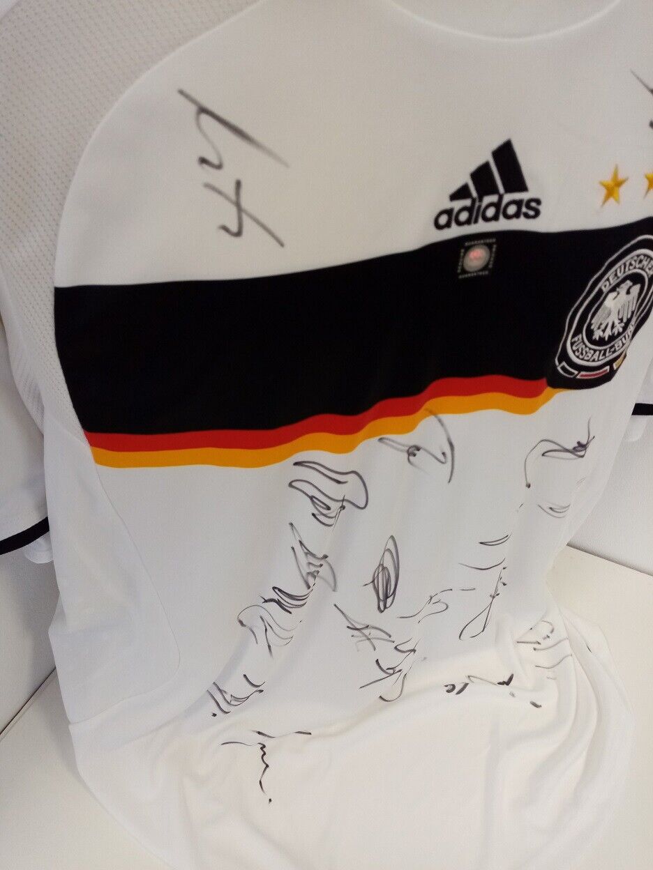 Deutschland Trikot EM 2008 Teamsigniert Euro Autogramm Fußball DFB Adidas Neu XL