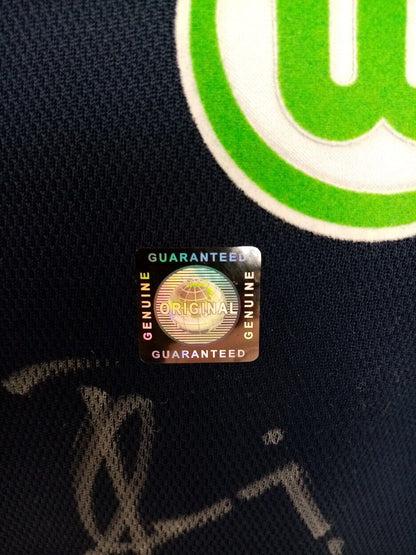 VfL Wolfsburg Shirt Hecking signed autographs football nike signature new m