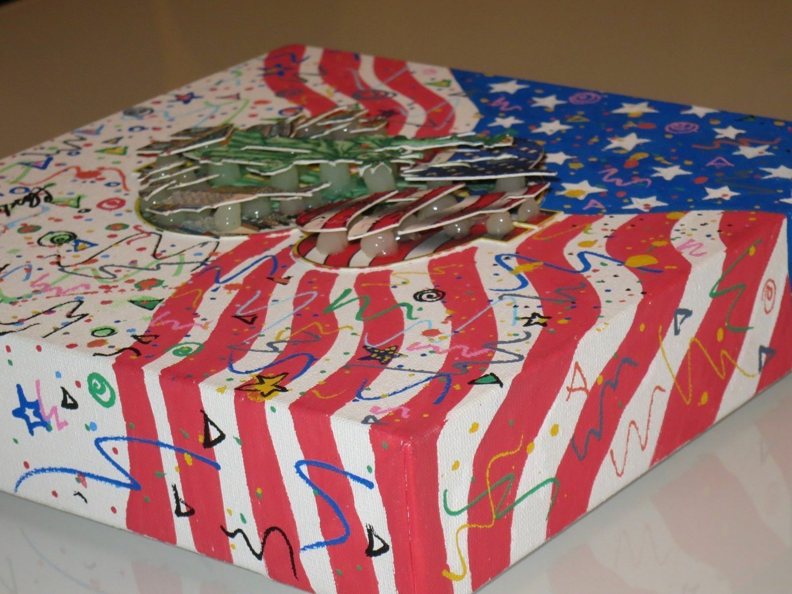 Charles Fazzino "Stars on Canvas" unique - painting - no art print