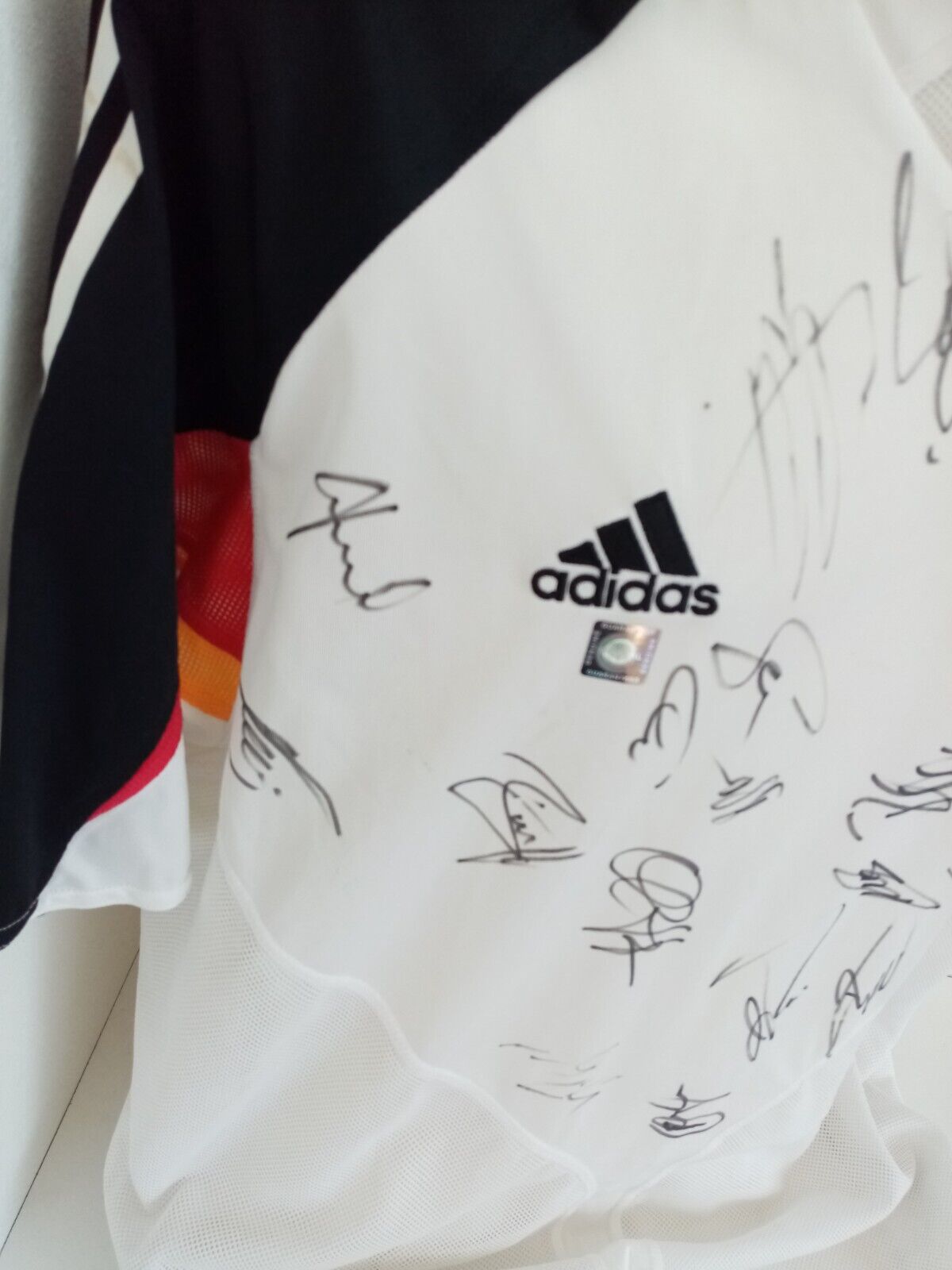 Germany Jersey EM 2004 Team Signed DFB Football Autograph Adidas COA Euro XL