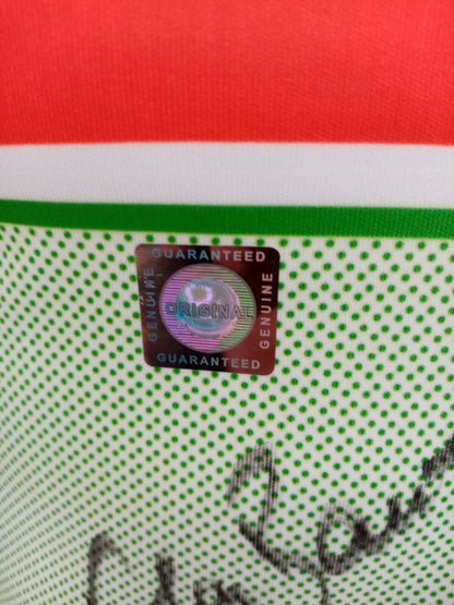 Training body worn Viola Bauer and signed autograph cross -country skiing jersey