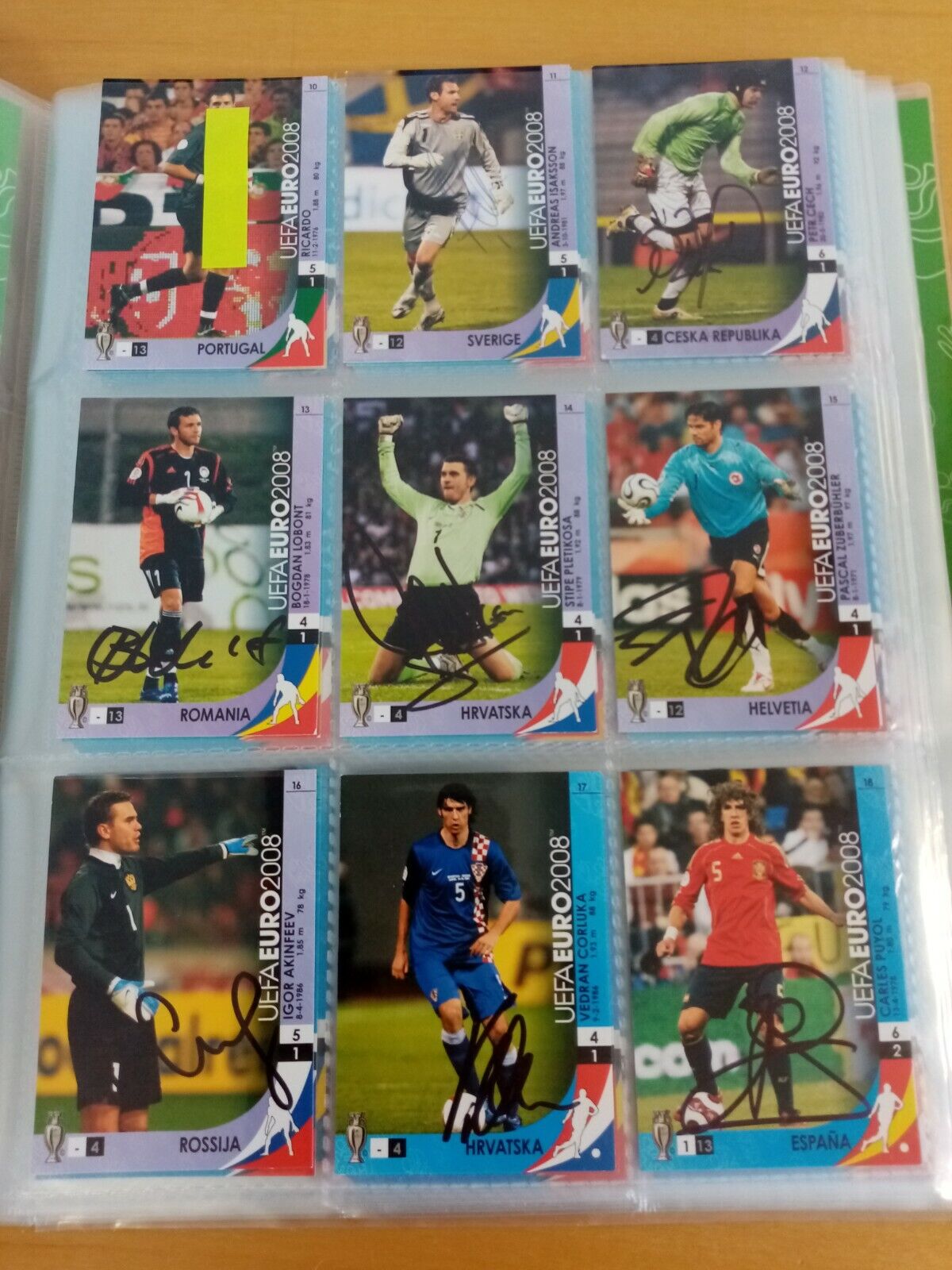 166 signed Trading Cards Euro 2008 Football, Panini, Collecting, Cards Autograph