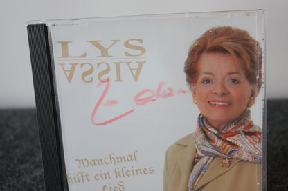 CD, Lys Assia signed, sometimes a little song, music, charts, German helps